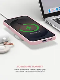 Силиконовый чехол с MagSafe для Samsung Galaxy S26 5G, ICON2 MagCase, розовый, противоударный, панель с мягкой подкладкой, защита всего корпуса, поддержка беспроводной зарядки, совместим с защитными стеклами и пленками, ArmorStandart (ARM88796) - мініатюра 8