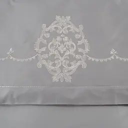 Набір постільної білизни з вишивкою та жакардовим покривалом Dantela Vita - Nilda євро - мініатюра 9