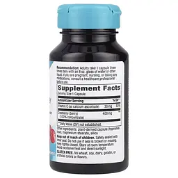 Екстракт журавлини Nature's Way Cranberry Premium Blend вітамін C, 60 вегакапсул для підтримки сечовивідної системи - мініатюра 2