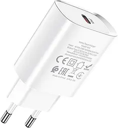 Мережевий зарядний пристрій Hoco N14 PD 20w White (745026) [81006] - мініатюра 3