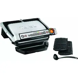 Гриль Tefal прижимний OptiGrill+ 2000 Вт температурних режимів 4 з`ємні пластини метал (GC716D12) - мініатюра 2