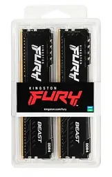 Пам'ять 16Gb x 2 (32Gb Kit) DDR4, 3200 MHz, Fury Beast, Black, 16-18-18, 1.35V, з радіатором Kingston teh0020256 - мініатюра 4