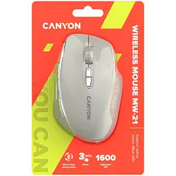 Мишка Canyon MW-21 Wireless Blue LED Cosmic Latte (CNS-CMSW21CL) - мініатюра 8