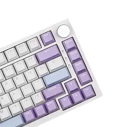 Ігрова механічна клавіатура Ajazz Ak820 / Дротове підключення / Sea Salt Switch / White Purple - мініатюра 4