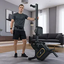 Гребний тренажер Hop-Sport HS-085R Bazel магнітний чорно-золотистий - мініатюра 4