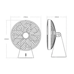 Вентилятор портативний Sothing Forest Desktop Fan (DSHJ-S-1907) червоний - мініатюра 2