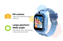 Смарт-годинник телефон дитячий LEMFO LT37 4G GPS Wi-Fi з відеодзвінком SIM-карта силіконовий ремінець Blue (18758) - мініатюра 4