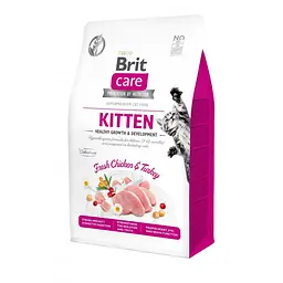 Сухий корм Brit Care Cat GF Kitten HGrowth & Development для кошенят, здоровий ріст і розвиток 400 г (арт.171279)
