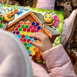 Дерев'яний пазл-вкладиш "Веселі бджілки" сортер-тетріс Ubumblebees 1х31х23 см det0009904 - мініатюра 6
