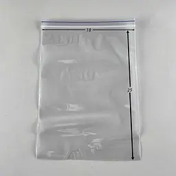 Пакети Zip-Lock прозорі 18x25 см, 100 шт, 50 мкм, поліетиленові пакети із застібкою - мініатюра 2