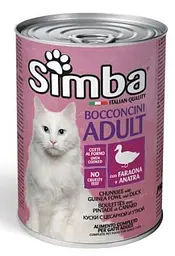Консерва для котів Simba з цесаркою та качкою 415 гр