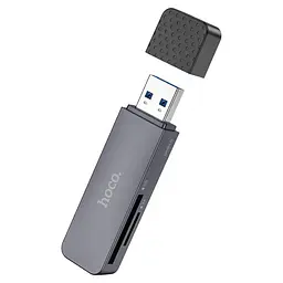 Картрідер HOCO HB45 Spirit 2-in-1 USB 3. 0 card reader сірий
