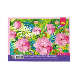 Альбом для малювання АП-0308, 20 аркушів, 100 г/м2 Pretty flowers