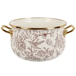 Каструля емальована Elmani Bird з кришкою 20 см 3.8 л (763-042) - мініатюра 2