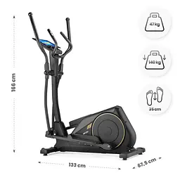 Орбітрек Gymtek XC4500 електромагнітний золотий - мініатюра 19