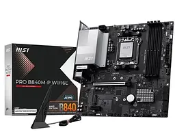 Материнська плата MSI PRO B840M-P WIFI6E (PRO B840M-P WIFI6E) (Socket AM5, AMD B840, Micro-ATX) - мініатюра 5
