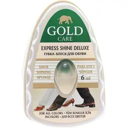 Губка для взуття GoldCare Експрес-блиск Безбарвна із запаскою 6 мл (8697704020797)