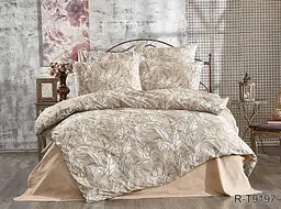 Комплект постільної білизни з компаньйоном (R-T9197) Євро TAG tekstil pbe0037143 - мініатюра 1