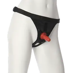 Страпон-трусики Doc Johnson Vac-U-Lock Ultra Harness чорні універсальна система, регульовані ремені - мініатюра 3