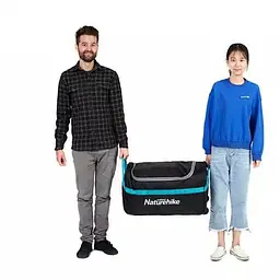 Сумка-баул для кемпінгу Naturehike NH18X027-L 110л (Чорна) - мініатюра 4