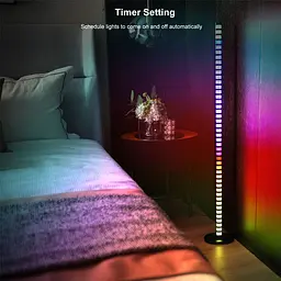 Підлогова кутова LED лампа RGB Magic 2 Bluetooth USB with app Black - мініатюра 3