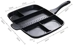 Сковорода гриль 5в1 GRILL PAN 38 см - мініатюра 2