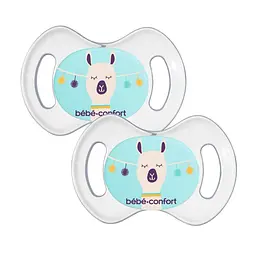Пустушка силіконова Bebe Confort Newborn Physio Bolivia, анатомічна, 0-2 міс., 2 шт., блакитна (3104201750) - мініатюра 2