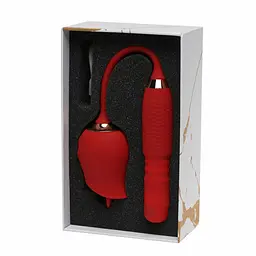 Вібратор Rouge Velvet Rose Aurora 33 см червоний - мініатюра 2