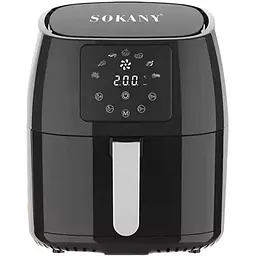 Аерофритюрниця безмасляна Sokany SK-8018 5л електрична з сенсорним керуванням, таймер 1400Вт