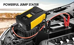 Пусковий пристрій 12V 800А з компресором Foxsur FJS-950 Автомобільний бустер джамп стартер Yellow (19449) - мініатюра 6