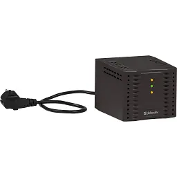 Стабілізатор напруги Defender AVR Premium 1500 600 Вт, 4 розетки, чорний (99060) - мініатюра 5