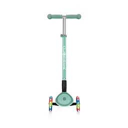 Самокат Globber Primo foldable plus lights, колеса з підсвічуванням, м'ятний (439-206) - мініатюра 3