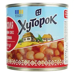 Квасоля Хуторок в томатному соусі 410 г - мініатюра 3