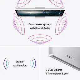 Монітор Apple Studio Display (Standard Glass) VESA Mount (MMYQ3) [66200] - мініатюра 6