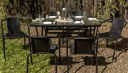 Комплект садових меблів 4Points Ravello-6 з прямокутним столом 140x80x70 см - мініатюра 3
