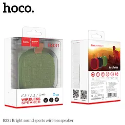 Портативна акустика Hoco Bright sound sports BS31 зелена - мініатюра 6