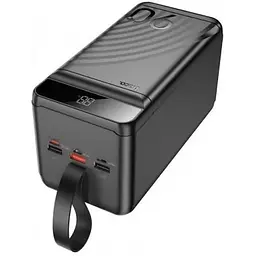 Портативна батарея Hoco J123D 90000mAh Element power bank with digital display чорна 6942007612104 - мініатюра 2