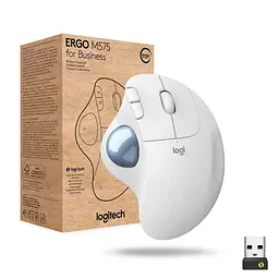 Мишка бездротова Logitech M575 Ergo Offwhite 910-006438 White - мініатюра 6