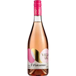 Напій винний Villa UA Frizzante Light газований напівсолодкий рожевий 6-8.5% 0.7 л