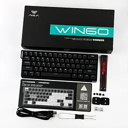 Ігрова магнітна дротова клавіатура Aula Win60 HE / 65% / Hall Effect / 8KHz / Rapid Trigger / Black - мініатюра 11