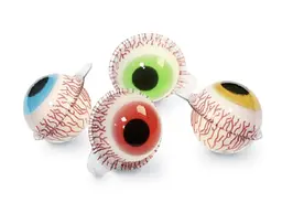 Жувальні цукерки Halloween 3D Eyeballs Gummy Candy with Jam - мініатюра 3