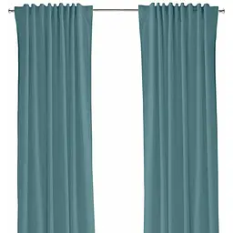 Штори на кухню та в кімнату Cosas Ocean 180х270 см 2 шт смарагдовий (Curtains_28Ocean_DUK)