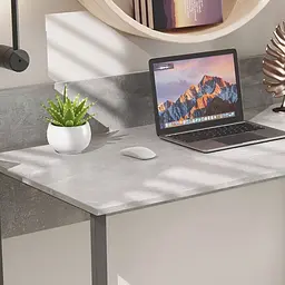Стіл письмовий Скай Ferrum-decor 75x120x70 Сірий метал ДСП Бетон 32 мм (FRD-106680) - мініатюра 3