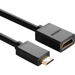 Перехідник Ugreen Mini HDMI M to HDMI F 0.22 m black (20137) - мініатюра 3