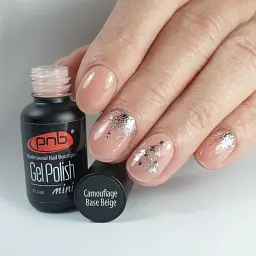 База камуфлююча каучукова PNB UV/LED Camouflage Base Biege 8 мл - мініатюра 5