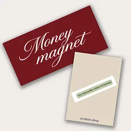 Набір 3Д стікер та конверт для грошей Cobart "Money magnet"
