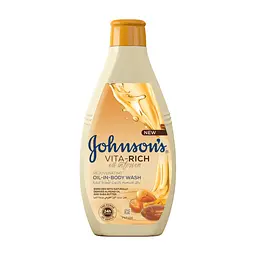 Гель для душа Johnson's Vita-Rich питательный с маслами миндаля и ши 400 мл (3574661543888)