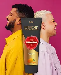 Змазка на водній основі з феромонами MAI Attraction Mango (100 мл) - мініатюра 4