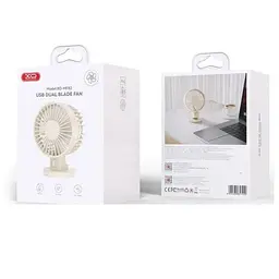 Вентилятор XO MF82 Desktop USB Dual Blade Fan настільний бежевий - мініатюра 5