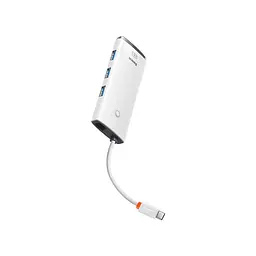 Док-станція-концентратор хаб Baseus Lite Series 6-port Hub 20 см (WKQX040002) - мініатюра 3